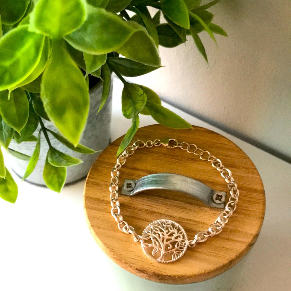 Sterling silver tree of life bracelet